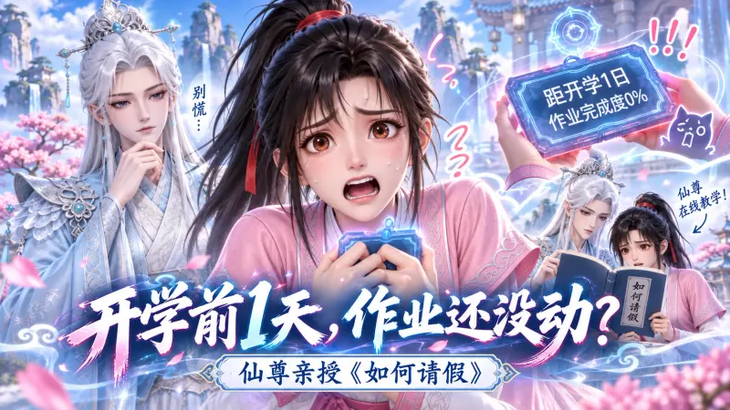 开学前一天,作业还没动?