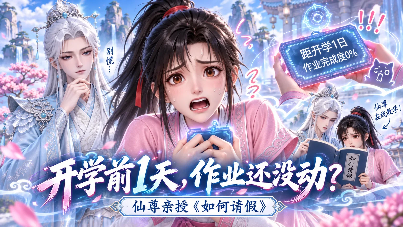 开学前一天,作业还没动?